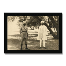 Load image into Gallery viewer, Sikh Indian Officers, 1933-35 - Framed Print - ramblingsofasikh
