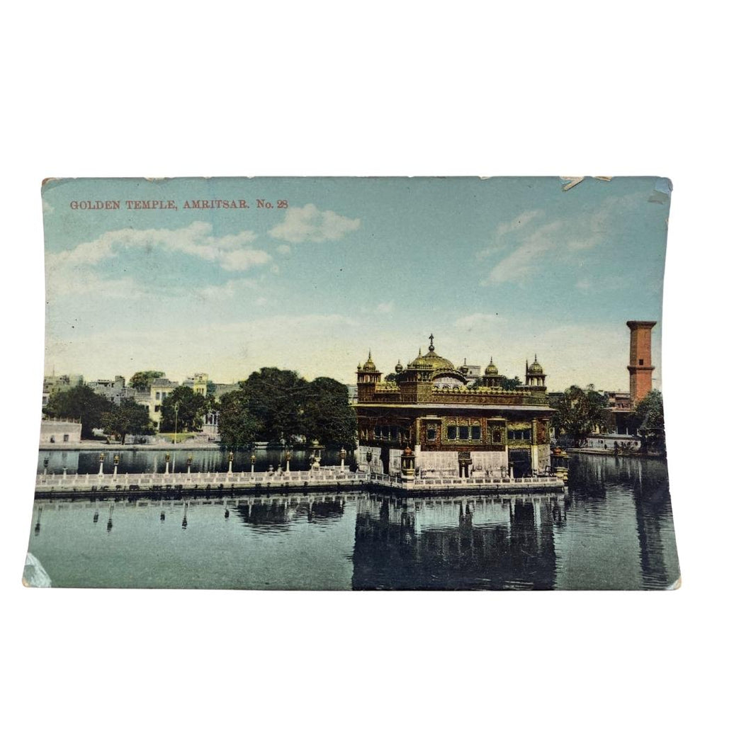 Golden Temple, Amritsar, No 28, 1900s - Unused Antique Postcard - ramblingsofasikh