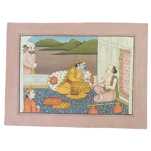 Ramayana Series Painting, 20th Century - Kangra School, Hand Painted - ramblingsofasikh