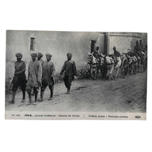 Load image into Gallery viewer, Armee Indienne - Convoi de vivres, 1914 - Unused Antique Postcard - ramblingsofasikh
