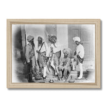 Load image into Gallery viewer, A Group of Sikh Sappers of the Indian Army, 1858 - Framed Print - ramblingsofasikh
