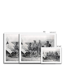 Load image into Gallery viewer, Sikh Officers of the British 15th Punjab Infantry Regiment - Framed Print - ramblingsofasikh
