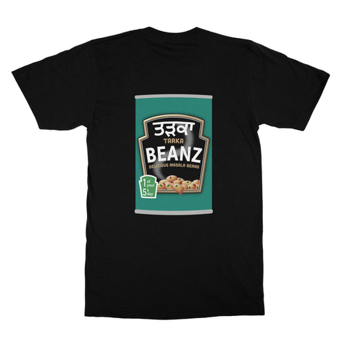 ਤੜਕਾ (Tarka) Beanz [Design on Reverse] Softstyle T-Shirt - ramblingsofasikh