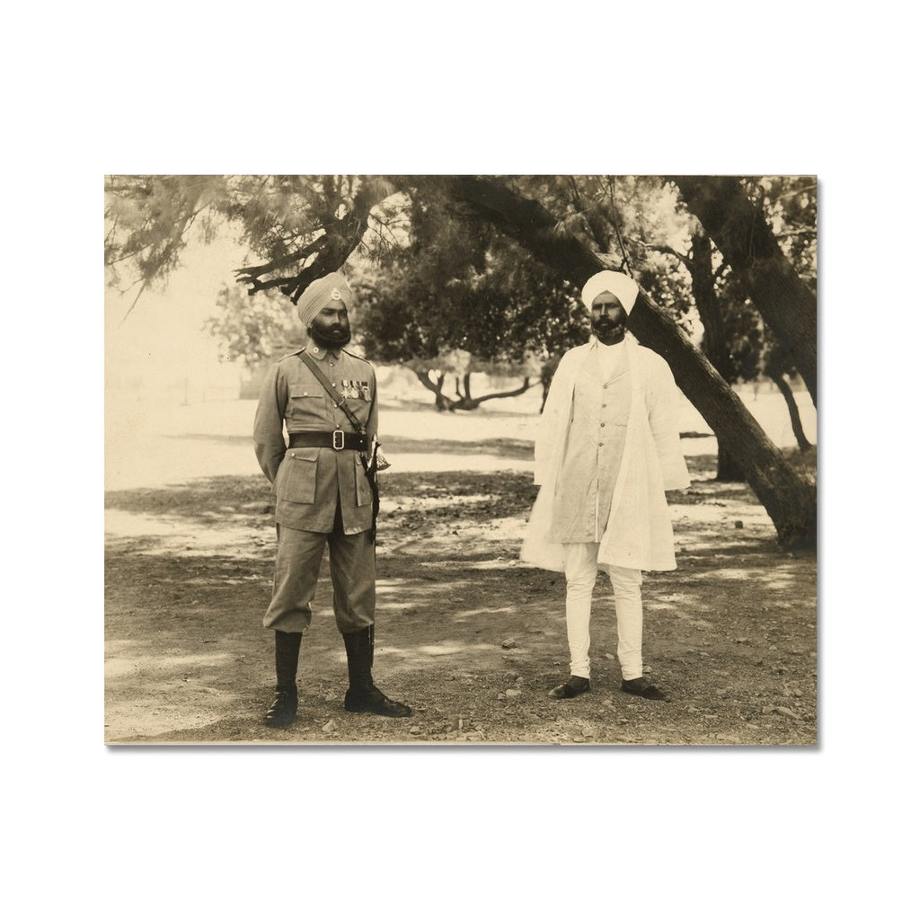 Sikh Indian Officers, 1933-35 - Fine Art Print - ramblingsofasikh
