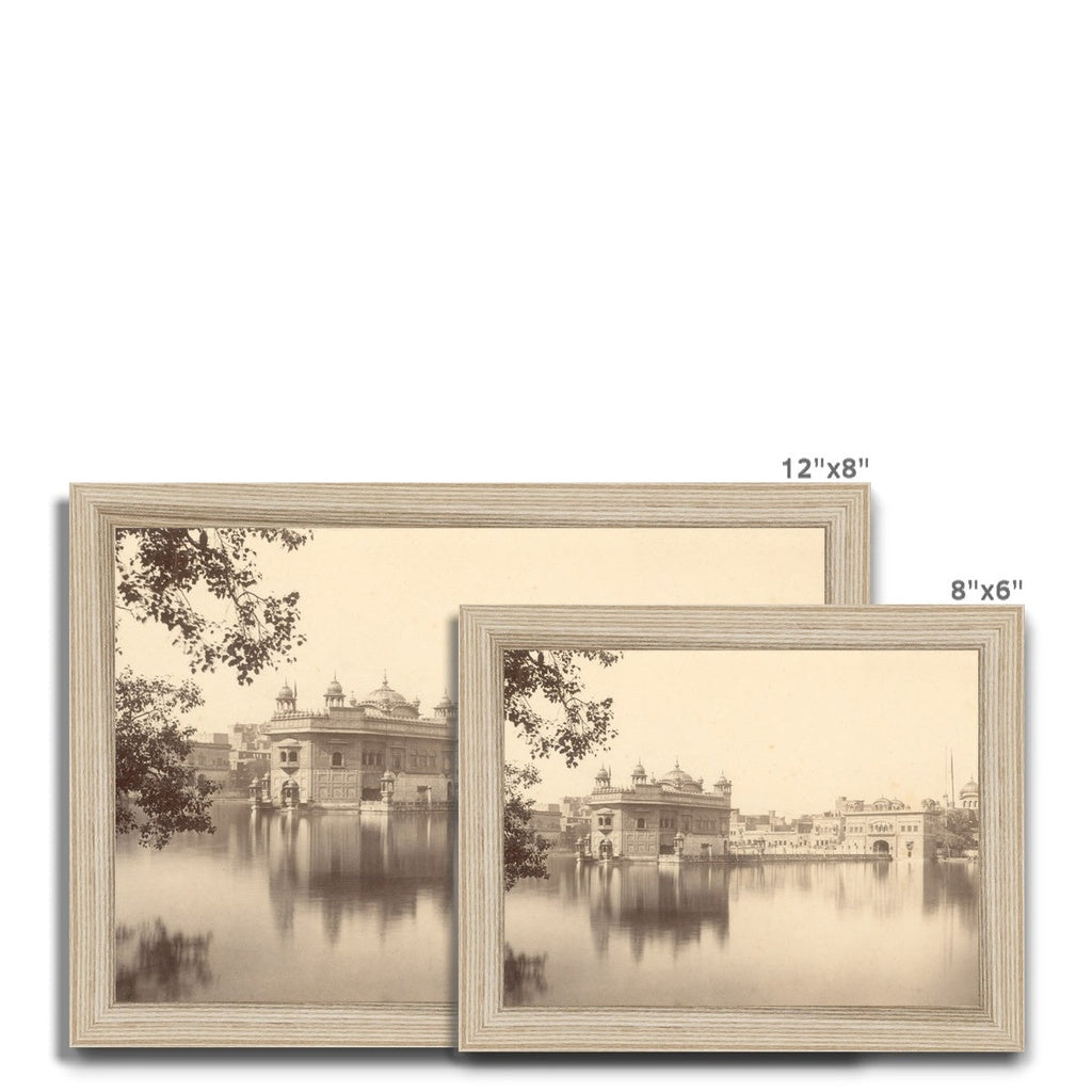 'Holy Sikh Tank & Golden Temple At Amrtisar", 1858-61 - Framed Print - ramblingsofasikh