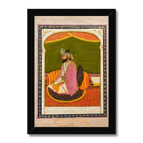 Raja Dhian Singh, Sikh School, mid-1800s - Framed Print - ramblingsofasikh