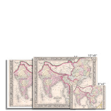 Load image into Gallery viewer, Mitchell Map of India, Tibet, China and Southeast Asia, 1864 - Fine Art Print - ramblingsofasikh
