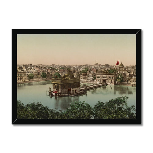 Sri Harmandir Sahib, Amritsar, Punjab, 1890 - Framed Print - ramblingsofasikh