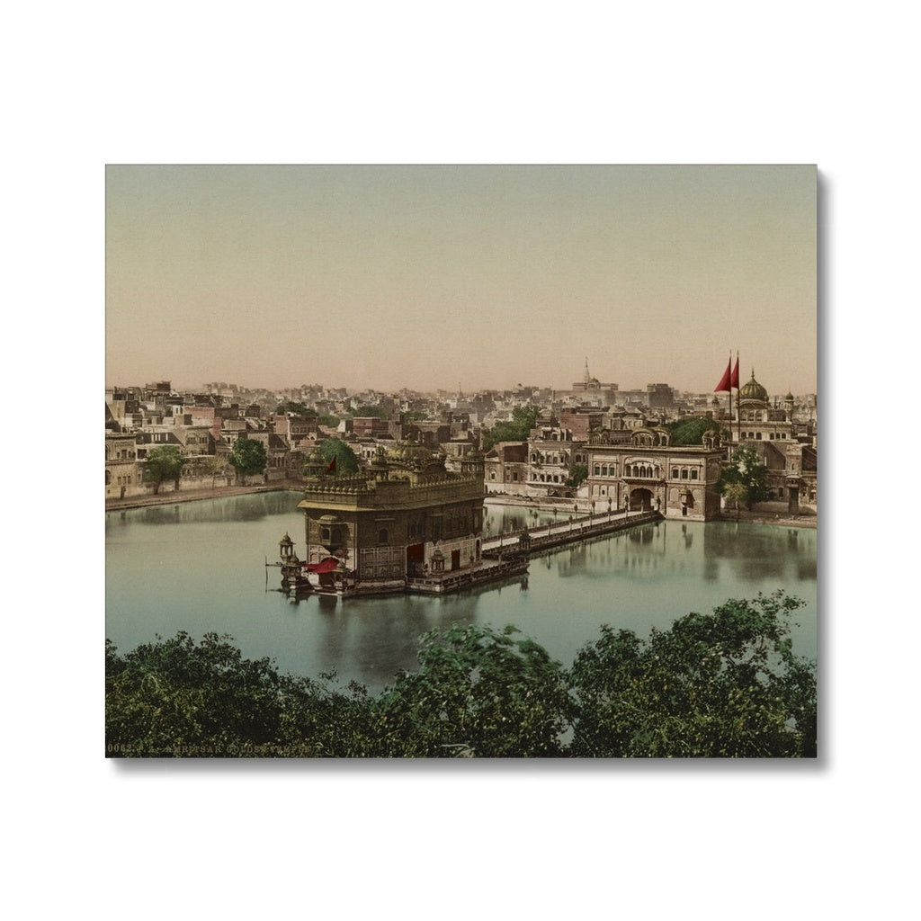 Sri Harmandir Sahib, Amritsar, Punjab, 1890 Canvas - ramblingsofasikh