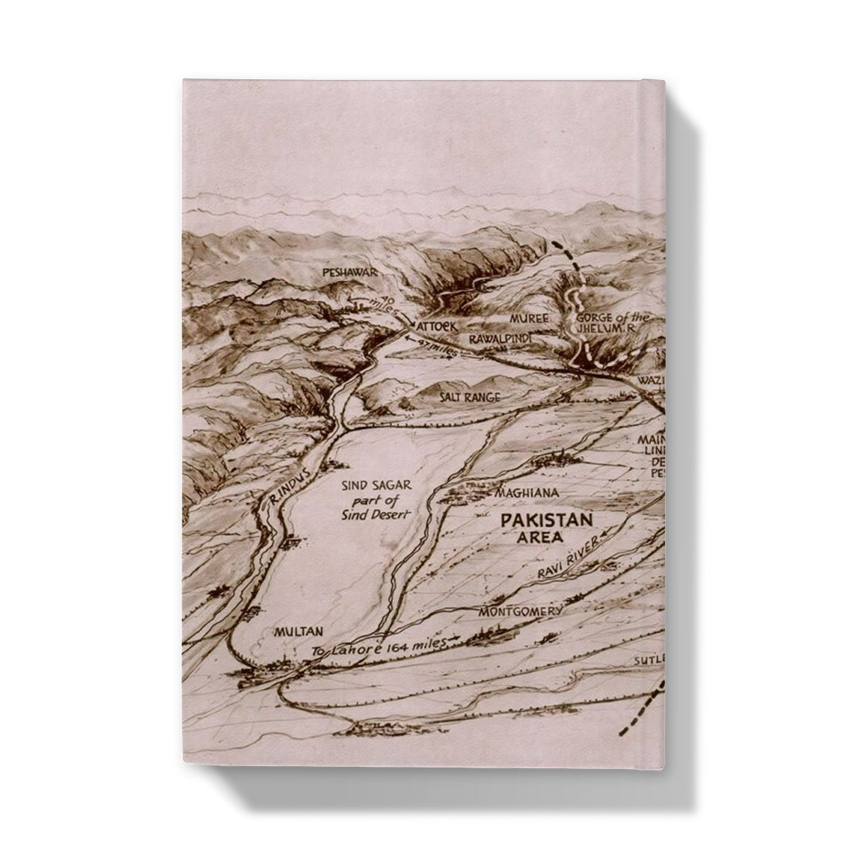 The Areas of Eastern & Western Punjab, 1947. Hardback Journal