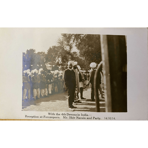 Reception at Ferozepore 14/10/1914 - Antique Postcard - ramblingsofasikh