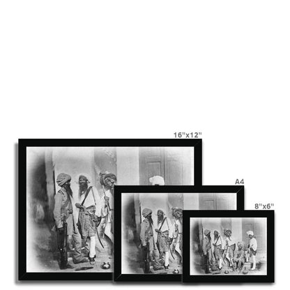 A Group of Sikh Sappers of the Indian Army, 1858 - Framed Print - ramblingsofasikh
