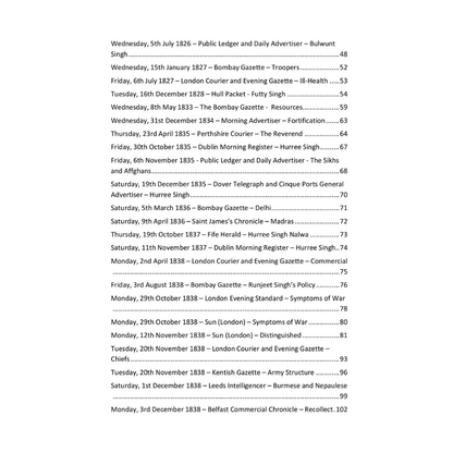 British Newspaper Reports on the Sikhs: The Sikh Empire (7th July, 1799 – 8th March, 1846) - ramblingsofasikh