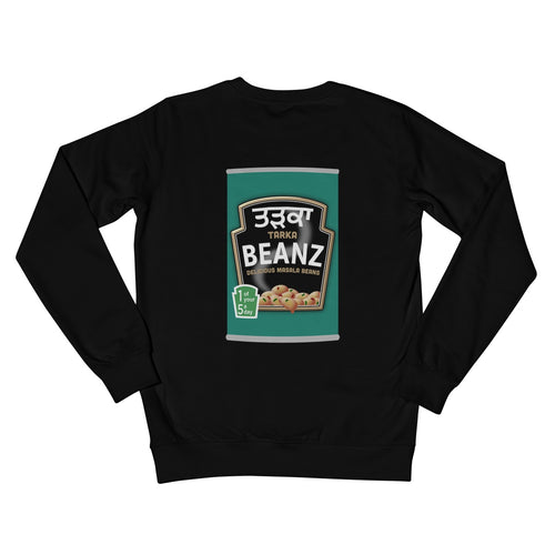 ਤੜਕਾ (Tarka) Beanz [Design on Reverse] Crew Neck Sweatshirt - ramblingsofasikh