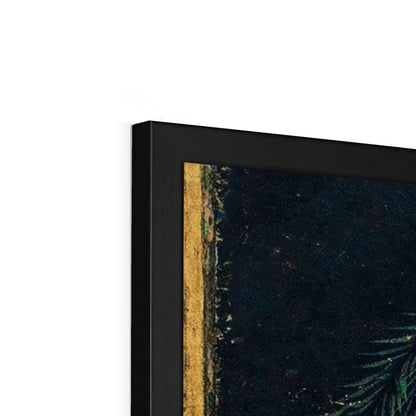 Contemporary painting of Guru Hargobind Sahib Ji. Provincial Mughal school, Deccan, mid - 17th century Framed Print - ramblingsofasikh