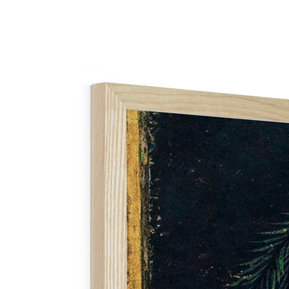 Contemporary painting of Guru Hargobind Sahib Ji. Provincial Mughal school, Deccan, mid - 17th century Framed Print - ramblingsofasikh