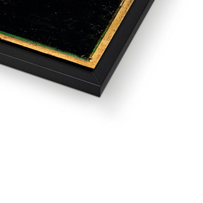 Contemporary painting of Guru Hargobind Sahib Ji. Provincial Mughal school, Deccan, mid - 17th century Framed Print - ramblingsofasikh