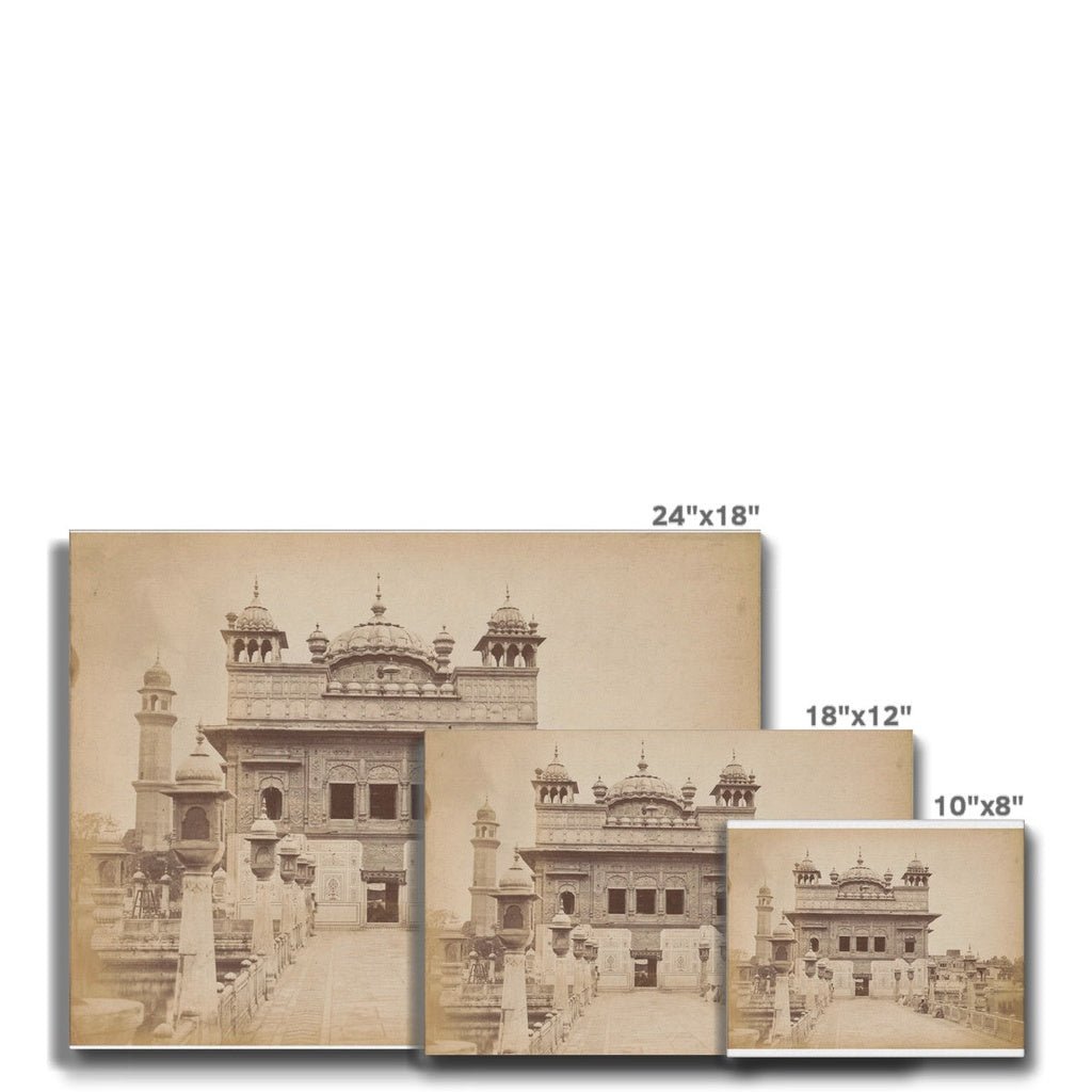 Entrace of Sri Harmandir Sahib, Umritsur, 1850 - 1900 - Canvas - ramblingsofasikh
