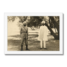 Load image into Gallery viewer, Sikh Indian Officers, 1933-35 - Framed Print - ramblingsofasikh
