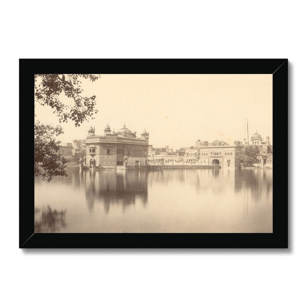 'Holy Sikh Tank & Golden Temple At Amrtisar", 1858-61 - Framed Print - ramblingsofasikh