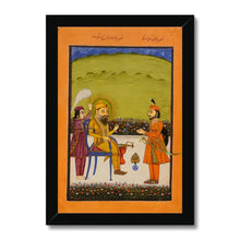 Load image into Gallery viewer, Maharaja Ranjit Singh, mid-1800s - Framed Print - ramblingsofasikh
