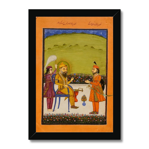 Maharaja Ranjit Singh, mid-1800s - Framed Print - ramblingsofasikh