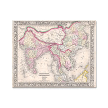 Load image into Gallery viewer, Mitchell Map of India, Tibet, China and Southeast Asia, 1864 - Fine Art Print - ramblingsofasikh
