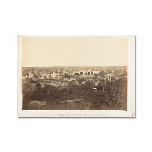 'Holy Sikh Tank & Golden Temple At Amrtisar", 1858 - 61 - Fine Art Print - ramblingsofasikh