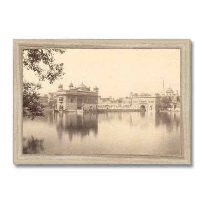 'Holy Sikh Tank & Golden Temple At Amrtisar", 1858 - 61 - Framed Print - ramblingsofasikh