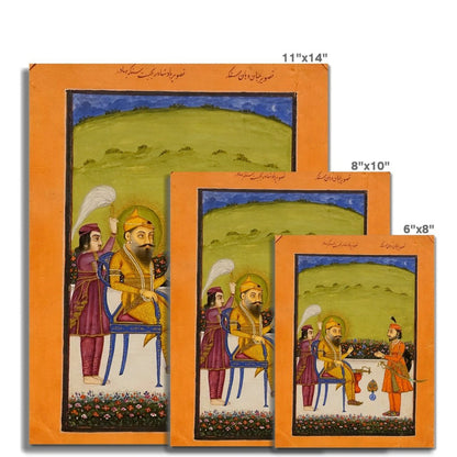 Maharaja Ranjit Singh, mid - 1800s Fine Art Print - ramblingsofasikh