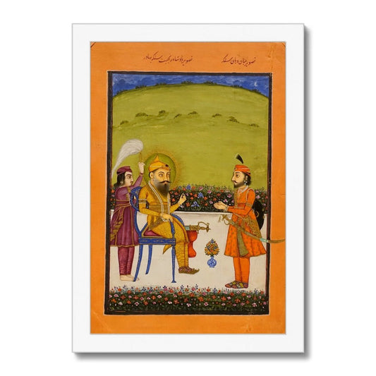 Maharaja Ranjit Singh, mid - 1800s - Framed Print - ramblingsofasikh