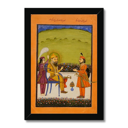 Maharaja Ranjit Singh, mid - 1800s - Framed Print - ramblingsofasikh