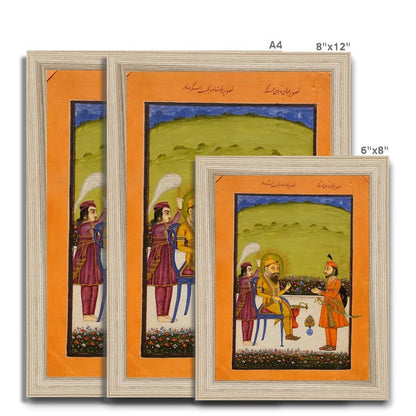 Maharaja Ranjit Singh, mid - 1800s - Framed Print - ramblingsofasikh