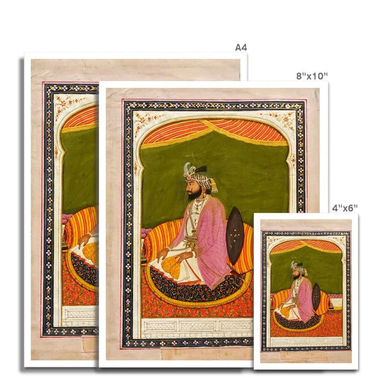 Raja Dhian Singh, Sikh School, mid - 1800s - Fine Art Print - ramblingsofasikh