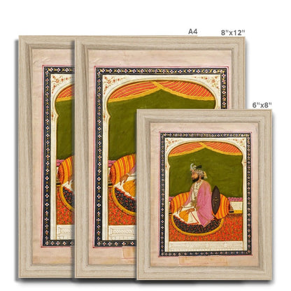 Raja Dhian Singh, Sikh School, mid - 1800s - Framed Print - ramblingsofasikh