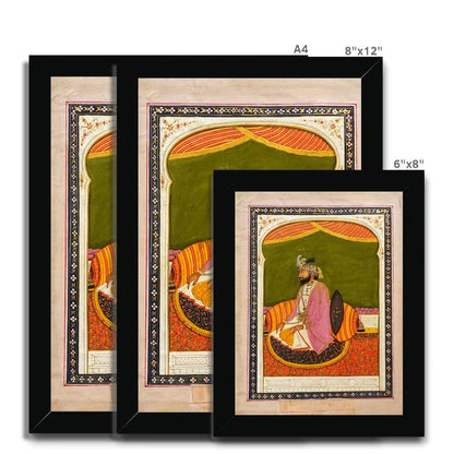 Raja Dhian Singh, Sikh School, mid - 1800s - Framed Print - ramblingsofasikh