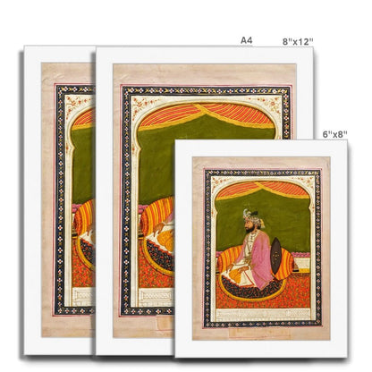 Raja Dhian Singh, Sikh School, mid - 1800s - Framed Print - ramblingsofasikh