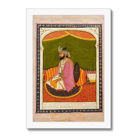 Raja Dhian Singh, Sikh School, mid - 1800s - Framed Print - ramblingsofasikh