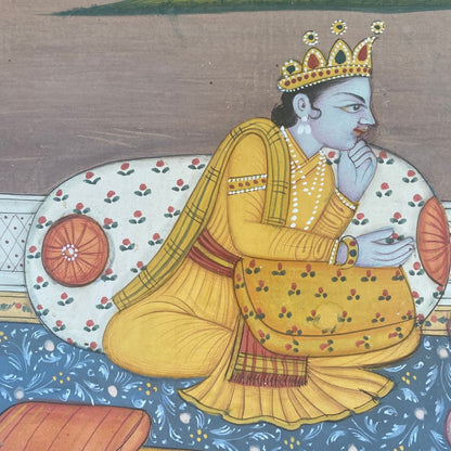 Ramayana Series Painting, 20th Century - Kangra School, Hand Painted - ramblingsofasikh