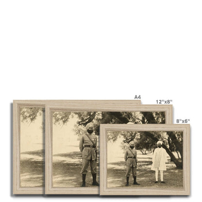 Sikh Indian Officers, 1933 - 35 - Framed Print - ramblingsofasikh