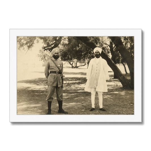 Sikh Indian Officers, 1933 - 35 - Framed Print - ramblingsofasikh
