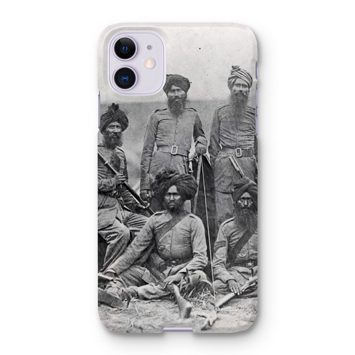 Sikh Officers of the British 15th Punjab Infantry Regiment Snap Phone Case - ramblingsofasikh