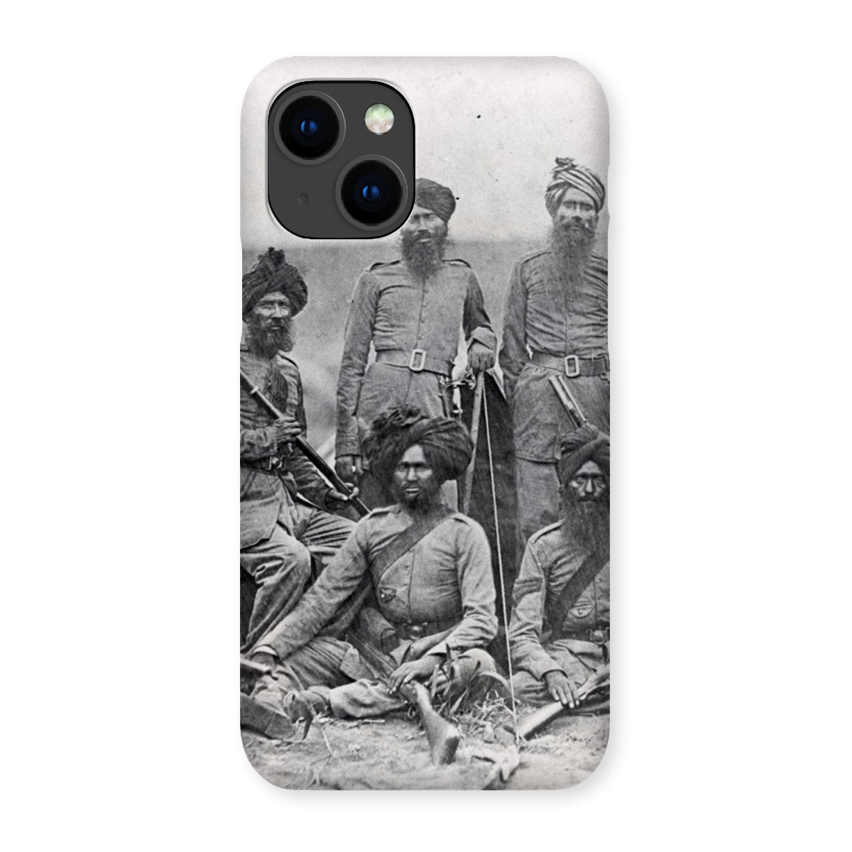 Sikh Officers of the British 15th Punjab Infantry Regiment Snap Phone Case - ramblingsofasikh