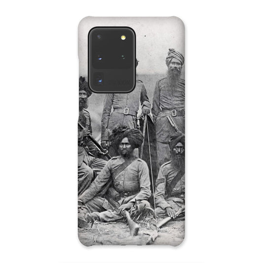 Sikh Officers of the British 15th Punjab Infantry Regiment Snap Phone Case - ramblingsofasikh