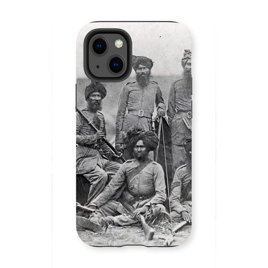 Sikh Officers of the British 15th Punjab Infantry Regiment Tough Phone Case - ramblingsofasikh