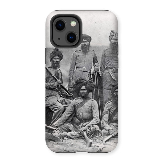 Sikh Officers of the British 15th Punjab Infantry Regiment Tough Phone Case - ramblingsofasikh