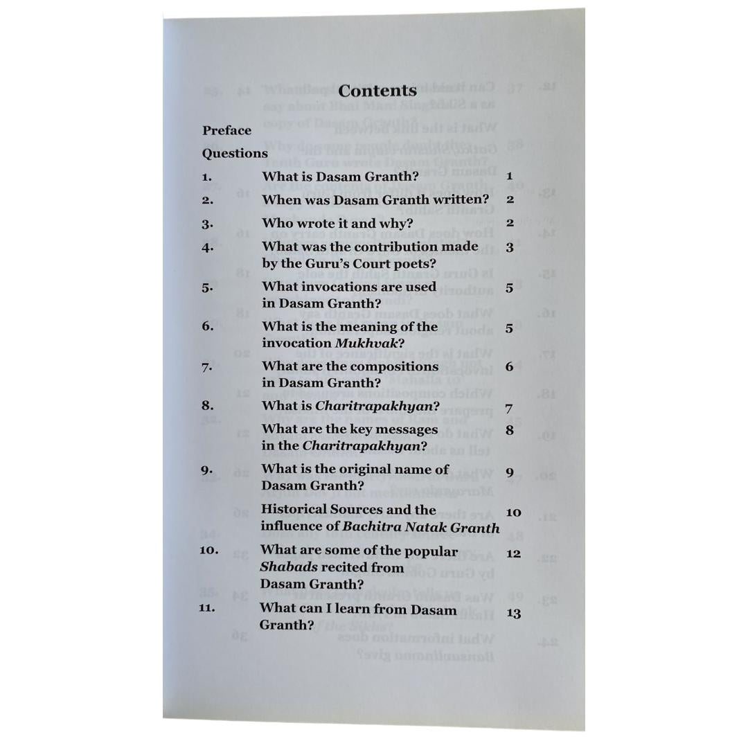 Sri Dasam Granth Sahib: Questions & Answers by G.S. Mann and Kamalroop Singh - ramblingsofasikh