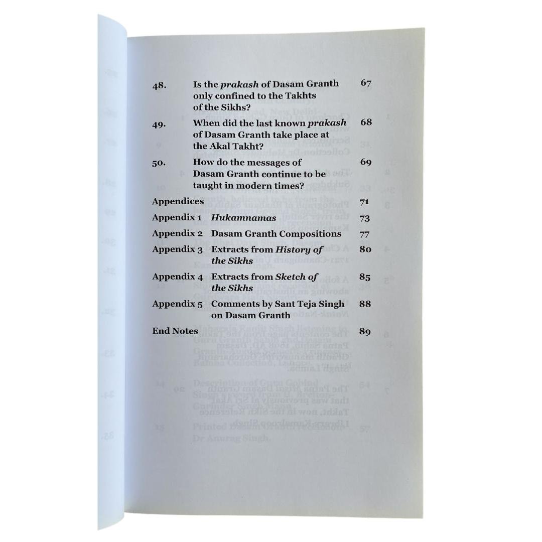 Sri Dasam Granth Sahib: Questions & Answers by G.S. Mann and Kamalroop Singh - ramblingsofasikh