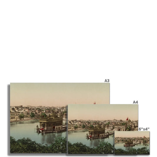 Sri Harmandir Sahib, Amritsar, Punjab, 1890 - Fine Art Print - ramblingsofasikh