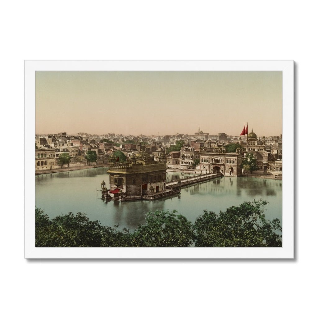 Sri Harmandir Sahib, Amritsar, Punjab, 1890 - Framed Print - ramblingsofasikh